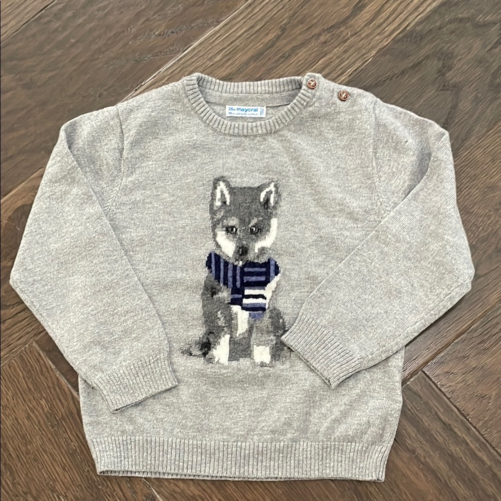 Mayoral Heather Gray Knit Top